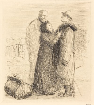 Odejście syna marnotrawnego (pierwsza płyta, pionowa) autorstwa Jean Louis Forain