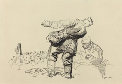 Imperium niszczy, Republika się opłaca, prawdopodobnie 1918. autorstwa Jean Louis Forain