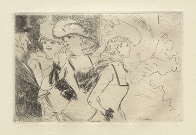 Folies-Bergère, ok. 1880-86 (akwaforta) autorstwa Jean Louis Forain