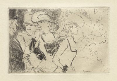Folies-Bergere, c. 1880-86. autorstwa Jean Louis Forain