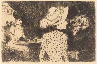 Folies Bergere (odrzucona płyta, druga płyta) autorstwa Jean Louis Forain