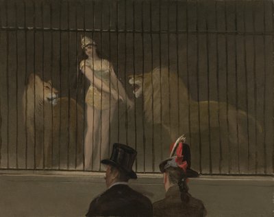 Pogromca lwów autorstwa Jean Louis Forain