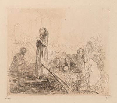 Cud w Lourdes. autorstwa Jean Louis Forain