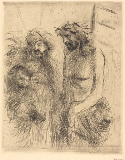 Naśmiewanie się z Chrystusa autorstwa Jean Louis Forain