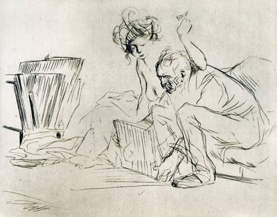 Model w spoczynku, 1925. autorstwa Jean Louis Forain