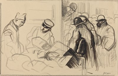 Pociąg do Berna, c. 19141919. autorstwa Jean Louis Forain