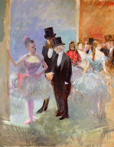 Skrzydła Opery (w foyer) ok. 1887 r. autorstwa Jean Louis Forain