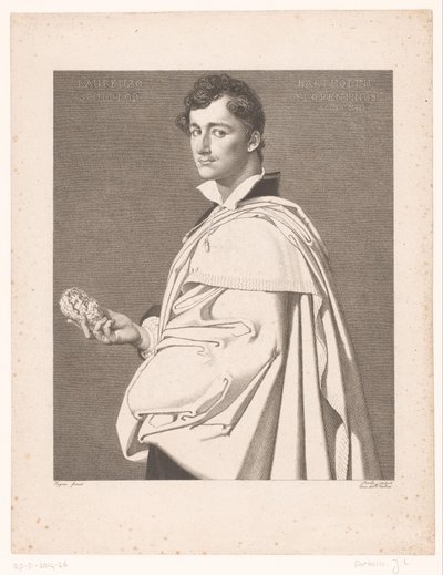 Portret rzeźbiarza Lorenzo Bartolini autorstwa Jean Louis Potrelle