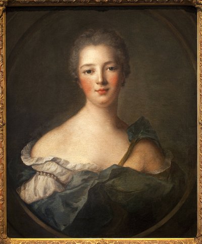 Jeanne Antoinette Poisson, Marquise of Pompadour (1721-1764) - Obraz z warsztatu Jean Marc (Jean-Marc) Nattier (1685-1766), olej na płótnie autorstwa Jean Marc Nattier
