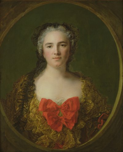 Portret przypuszczalnie Louise-Elisabeth de La Chastre, markiza de Dreux-Breze, 1749 autorstwa Jean Marc Nattier