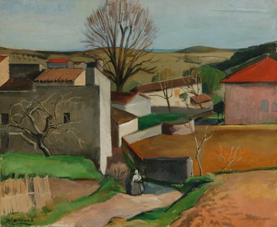 Wioska Francuska (olej na płótnie) autorstwa Jean Marchand