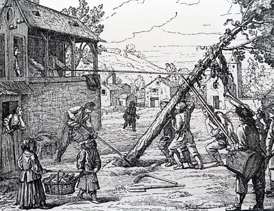 Sadzenie Maypole autorstwa Jean Mariette