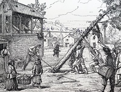 Sadzenie Maypole autorstwa Jean Mariette