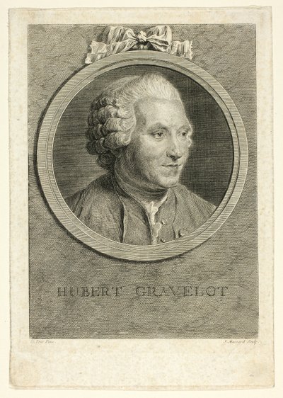 Portret Huberta Gravelota autorstwa Jean Massard