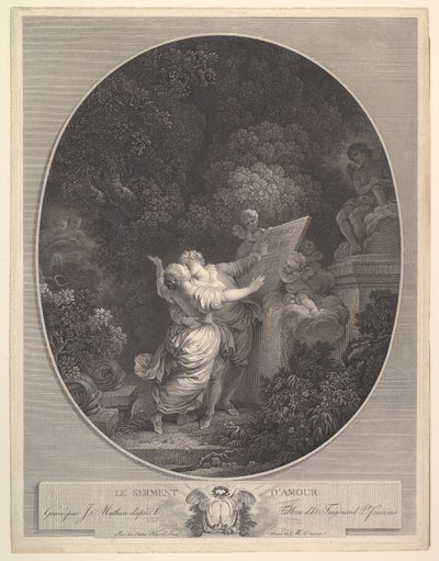 Przysięga miłości.n.d. autorstwa Jean Mathieu