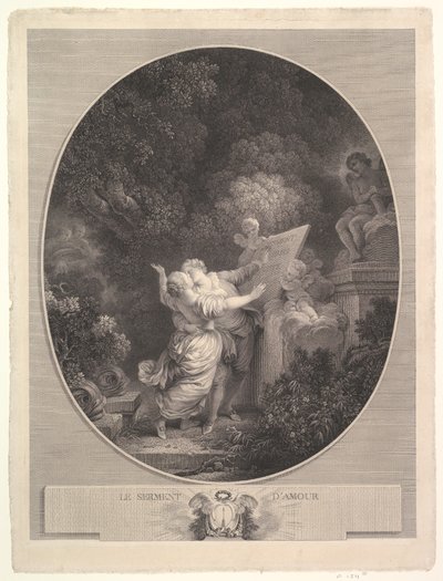 Przyrzeczenie miłości, 1786. autorstwa Jean Mathieu