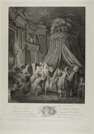 Le Coucher de la Mariee autorstwa Jean Michel Moreau