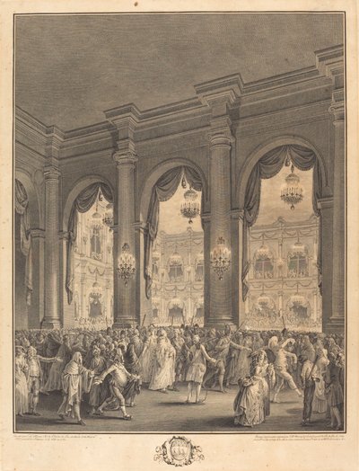 Bal maskowy autorstwa Jean Michel Moreau