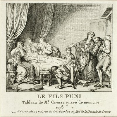 Ukarany syn autorstwa Jean Michel Moreau