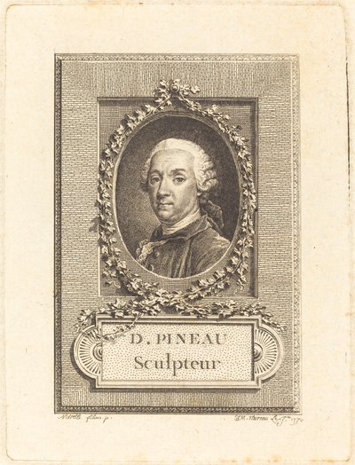 D. Pineau, Rzeźbiarz autorstwa Jean Michel Moreau after Pierre Paul Merelle