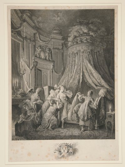 Zachód Panny Młodej autorstwa Jean Michel Moreau le Jeune