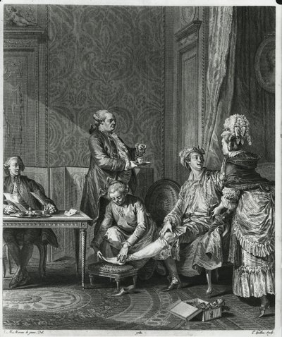 Wał, wyryty przez Louisa Michela Halbou (1730-c.1809) 1781 autorstwa Jean Michel the Younger Moreau