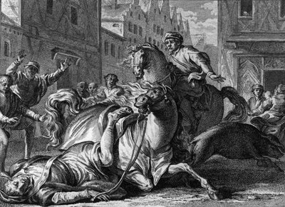 Śmierć Filipa z Francji (1116-1131), Paryż autorstwa Jean Michel the Younger Moreau