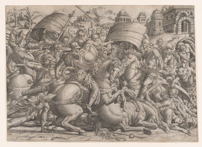 Bitwa przed Troją, 1535-55. autorstwa Jean Mignon