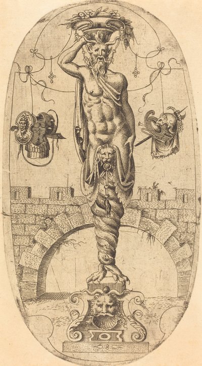 Satyr ze skręconymi nogami autorstwa Jean Mignon