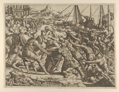 Porwanie Heleny, 1535-55. autorstwa Jean Mignon