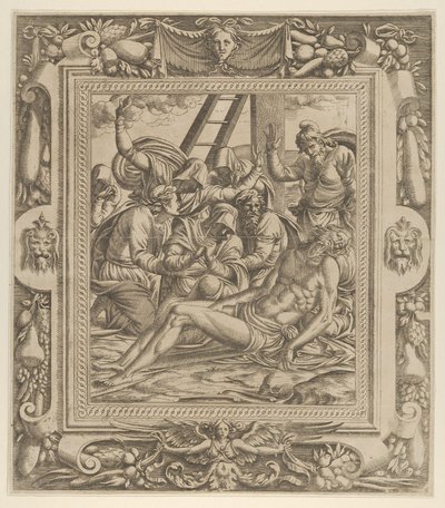 Opłakiwanie Chrystusa, 1535-55. autorstwa Jean Mignon