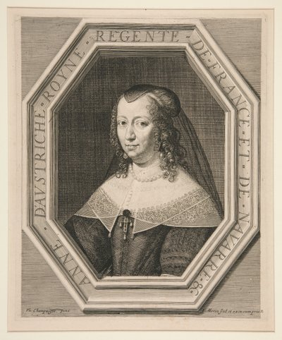 Anna Austriacka (1601-1666) autorstwa Jean Morin