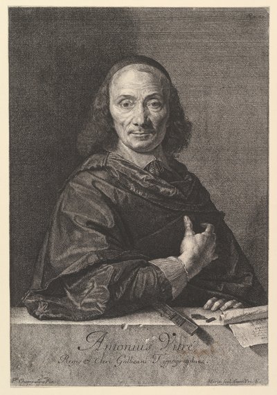 Antoine Vitre, typrograf króla. autorstwa Jean Morin