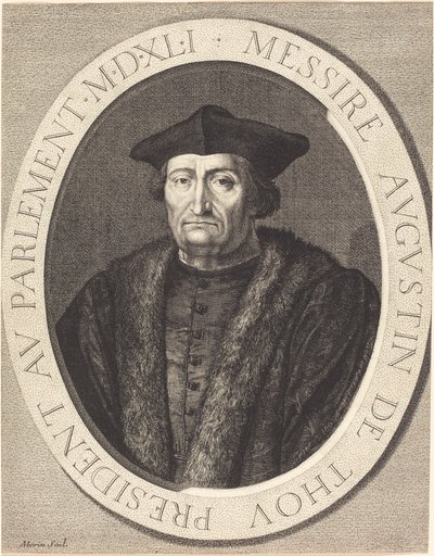 Augustyn de Thou autorstwa Jean Morin