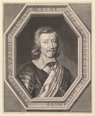 Charles de Valois, książę Angoulême. autorstwa Jean Morin