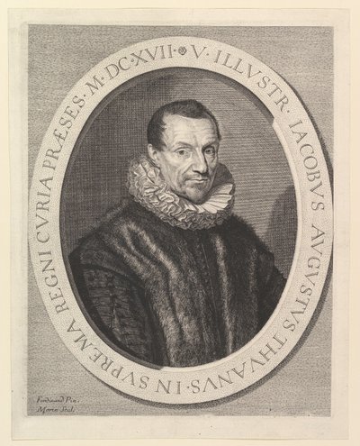 Jacques-Auguste de Thou, pierwszy prezydent Parlamentu. autorstwa Jean Morin