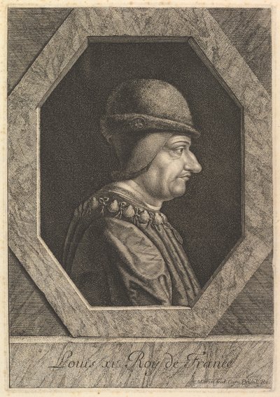 Ludwik XI, król Francji. autorstwa Jean Morin