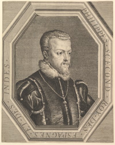 Filip II, król Hiszpanii. autorstwa Jean Morin