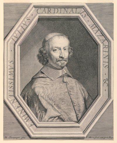 Portret kardynała Mazarin autorstwa Jean Morin