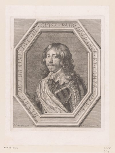 Portret Henryka II de Lorraine, księcia Guise autorstwa Jean Morin