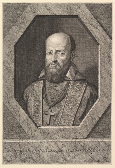 św. Franciszka Salezego, biskupa Genewy. autorstwa Jean Morin