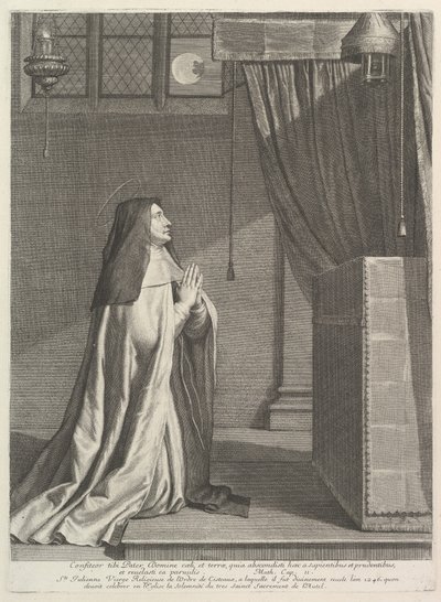 Św. Julienne z Mont-Cornillon. autorstwa Jean Morin