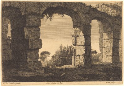 Ruiny Akweduktu autorstwa Jean Morin after Claude Lorrain