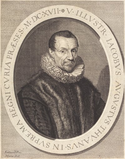 Jacques Auguste de Thou autorstwa Jean Morin after Louis Elle I