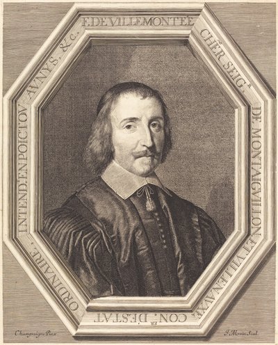 Francois de Villemontée autorstwa Jean Morin after Philippe de Champaigne