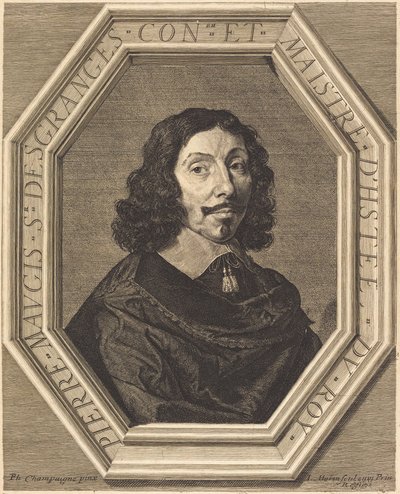 Pierre Maugis autorstwa Jean Morin after Philippe de Champaigne
