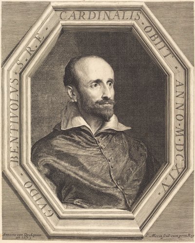 Kardynał Guido Bentivoglio autorstwa Jean Morin, after Sir Anthony van Dyck