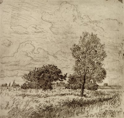 Letni wiatr, 1904-06 (sucha igła) autorstwa Jean Paul Kayser