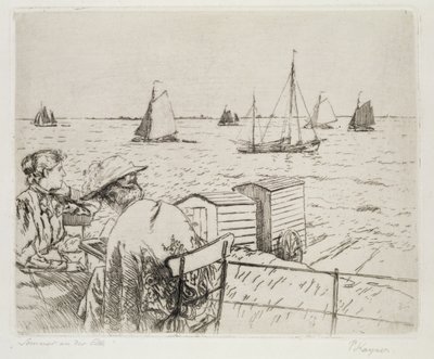 Lato nad Łabą (sucha igła) autorstwa Jean Paul Kayser