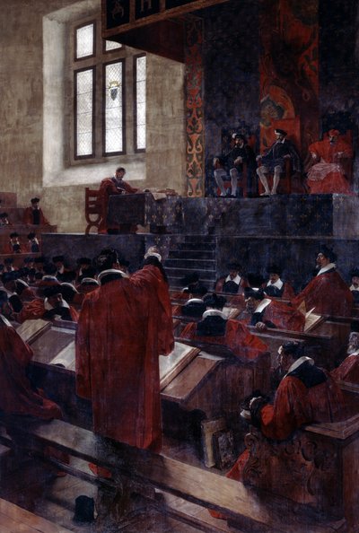 Anne du Bourg i Henryk II w Parlamencie Paryskim, 10 czerwca 1559, 1893 autorstwa Jean Paul Laurens